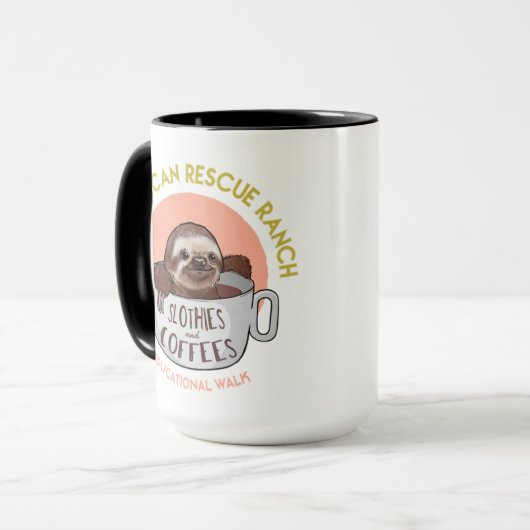 Slothies & Coffees Tasse (Vorderseite Links)