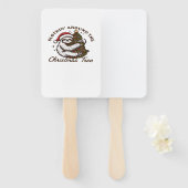 Slothin Around the Christmas Tree, Funny Christmas Fächer (Vorne und Hinten)