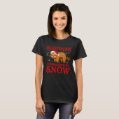 Slothing Through the Snow Sloth Lover Funny Sloth  T-Shirt (Vorne ganz)