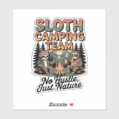slothisches Camping-Team Aufkleber (Blatt)