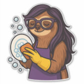 SlothMint Dishwäsche Aufkleber (Vorderseite)