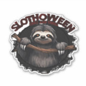 Slothoween Chill and Thrill - Creepy Sloth Classic Aufkleber (Vorderseite)