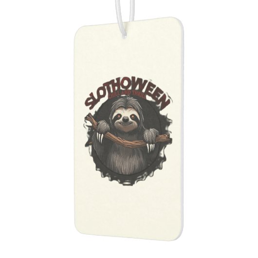 Slothoween Chill And Thrill - Creepy Sloth Classic Autolufterfrischer (Links)