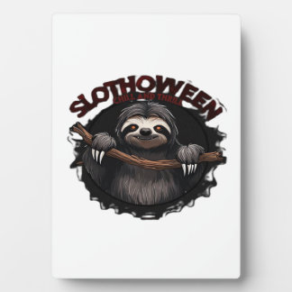 Slothoween Chill And Thrill - Creepy Sloth Classic Fotoplatte