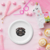 Slothoween Chill and Thrill - Creepy Sloth Classic Pappteller (Party)