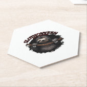 Slothoween Chill and Thrill - Creepy Sloth Classic Untersetzer (angewinkelt)