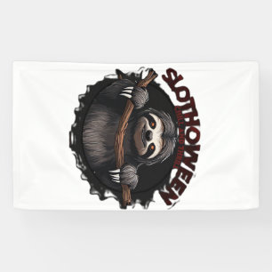 Slothoween Chill And Thrill - Gruseliger Faultier Banner