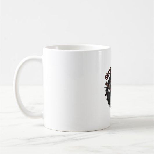 Slothoween Chill And Thrill - Gruseliger Faultier  Kaffeetasse (Links)