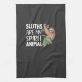 Sloths are my Spirit Animal lazy cute Sloth T-Shir Geschirrtuch (Vertikal)