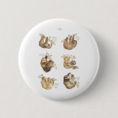 Sloths Classic Button (Vorderseite)