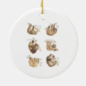 Sloths Classic Keramik Ornament (Hinten)