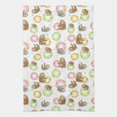 Sloths & Donuts Geschirrtuch (Vertikal)