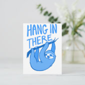 Sloths hang sich da rein postkarte (Stehend Vorderseite)