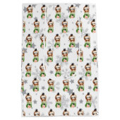 Sloths Holidays Anpassen Mittlere Geschenktüte (Rückseite)