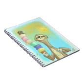 Sloths-Liebe-Eiscreme! Notizblock (Rechte Seite)