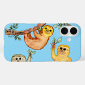 Sloths Say Slow Down Case-Mate iPhone Hülle (Rückseite (Horizontal))