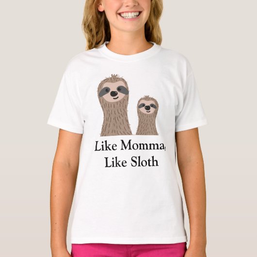 Sloths Sloth Gift Girl's Shirt (Vorderseite)