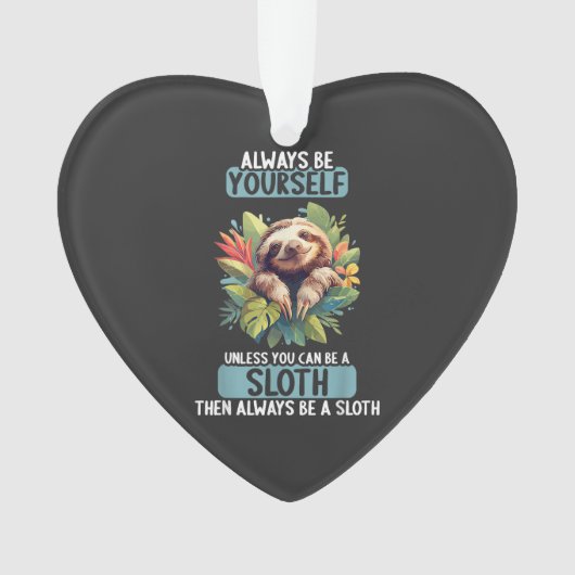 Sloths Sloth T-Shirt Ornament (Vorderseite)