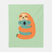 Sloth's Snuggle Fleecedecke (Vorderseite)