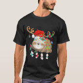 Sloths Xmas Gift Lighting Rentier Weihnachtsmannmü T-Shirt (Vorderseite)