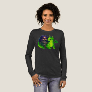 Slothsess & ihr Dragon für herzskalierte Unterstüt Tri-Blend Shirt