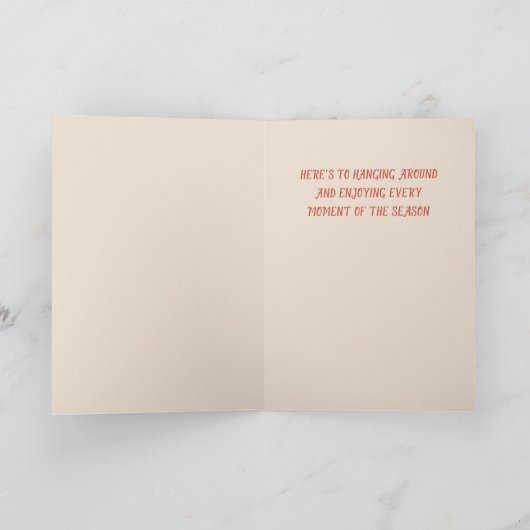 Slothsome Holiday Sloth Christmas Grußkarte Karte (Innenseite)