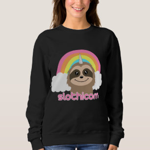 Slothunicorn-niedliche Sweatshirt