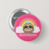 SlothUnicorn Slothicorn Abzeichen-Knopf-Button Button (Vorne & Hinten)