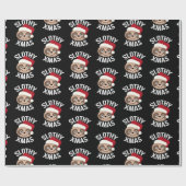 Slothy WeihnachtsTrägheits-WeihnachtsPackpapier Geschenkpapier (Flach)
