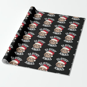 Slothy WeihnachtsTrägheits-WeihnachtsPackpapier Geschenkpapier