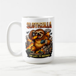 Slothzilla Too Lazy to Destroy,Funny Kaiju Monster Kaffeetasse