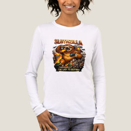 Slothzilla zu faul zu zerstören, lustiges Kaiju-Mo Tri-Blend Shirt