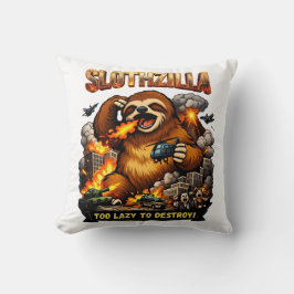 Slothzilla zu faul zum Zerstören, Lustiges Kaiju-M Kissen