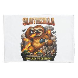 Slothzilla zu faul zum Zerstören, lustiges Kaiju-M Kissenbezug