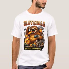 Slothzilla zu faul zum Zerstören, Lustiges Kaiju-M T-Shirt