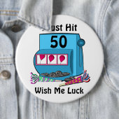 Slotmaschine 50. Geburtstag Button (Beispiel)