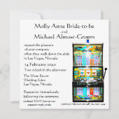 Slotmaschine Glück in der Liebe Einladung (Vorderseite)