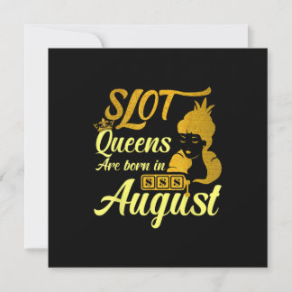Slotmaschine Königin August Geburtstag Einladung