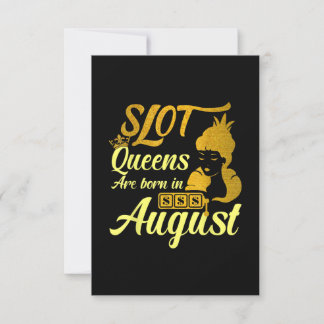 Slotmaschine Königin August Geburtstag Einladung