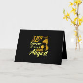 Slotmaschine Queen August Geburtstag Karte (Gelbe Blume)