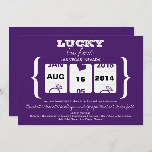 Slotmaschine Save the Date - Hochfahren (Vorne/Hinten)