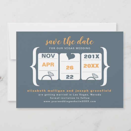 Slotmaschine Save the Date - Hochfahren (Vorderseite)