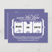 Slotmaschine Save the Date - Hochfahren Ankündigungspostkarte (Vorne/Hinten)