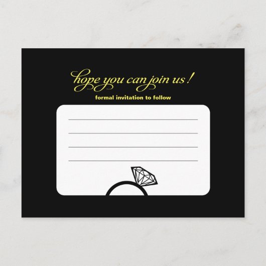 Slotmaschine Save the Date - Hochfahren Ankündigungspostkarte (Rückseite)