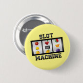 Slotmaschine - Viel Glück! Button (Vorne & Hinten)