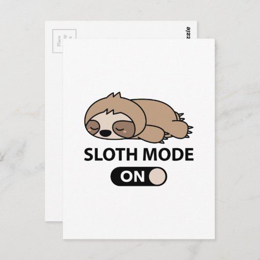 Slotmodus eingeschaltet postkarte (Vorne/Hinten)