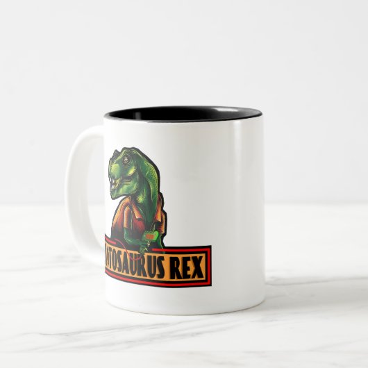 Slotosaurus Rex Tasse (Vorderseite Links)