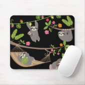 Slots auf schwarzem Hintergrund Mousepad (Mit Mouse)