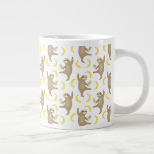 Slots & Bananen-Muster Jumbo-Tasse