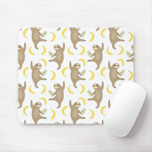 Slots & Bananen-Muster Mousepad (Mit Mouse)